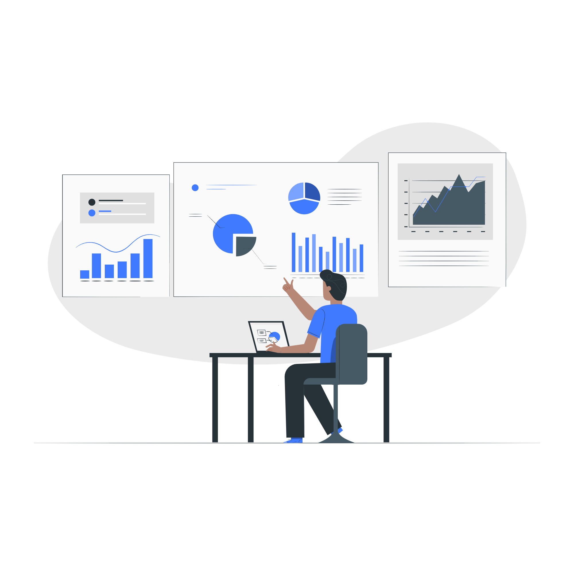 Illustration showing Reporting & Analytics